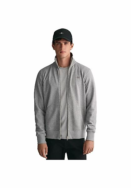 Gant Sweatjacke "REG SHIELD FULL ZIP SWEAT", mit Logostickerei auf der Brus günstig online kaufen