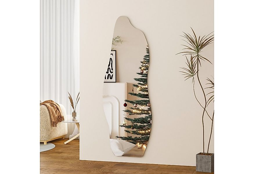 Boromal Ganzkörperspiegel groß 165x60cm Wandspiegel Asymmetrisch Dekospiege günstig online kaufen