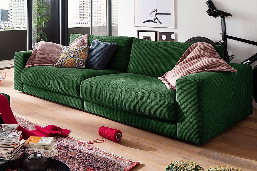 KAWOLA Sofa MADELINE, Couch 2-Sitzer oder 3-Sitzer Cord verschiedene Farben günstig online kaufen