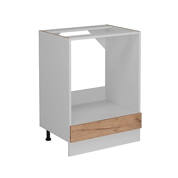 Vicco Herdumbauschrank R-Line Goldkraft Eiche 60 cm ohne Arbeitsplatte günstig online kaufen