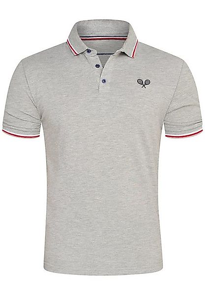 Rello & Reese Poloshirt RRTAOS Herren Kurzarm Polo-Hemd T-Shirt in Piqué-Qu günstig online kaufen