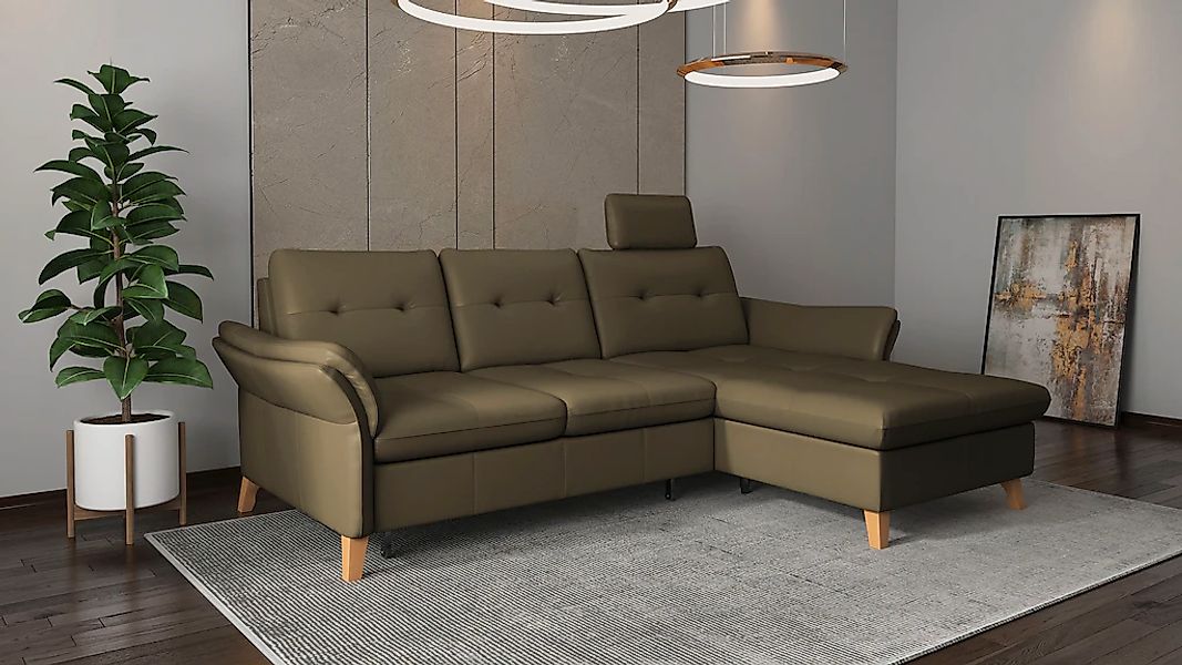 sit&more Ecksofa »Göteborg« Sitztiefenverstellung und Federkern, wahlweise günstig online kaufen