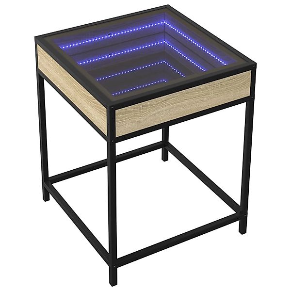 vidaXL Nachttisch mit Infinity-LED Sonoma-Eiche 40x40x51 cm 3284092 günstig online kaufen