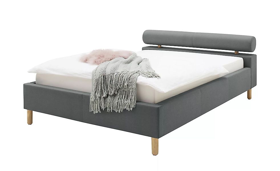 Polsterbett - grau - 136,5 cm - 229 cm - 79 cm - Betten > Einzelbetten - Mö günstig online kaufen