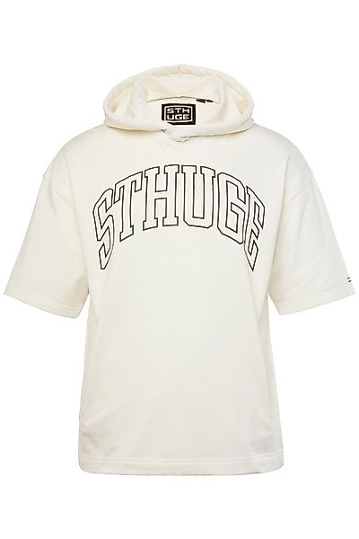 STHUGE Sweatshirt STHUGE Hoodie Halbarm Brustprint günstig online kaufen