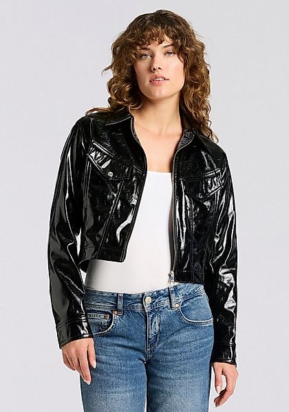 BOSS ORANGE Kurzjacke Jasita Premium Damenmode in Lederoptik günstig online kaufen