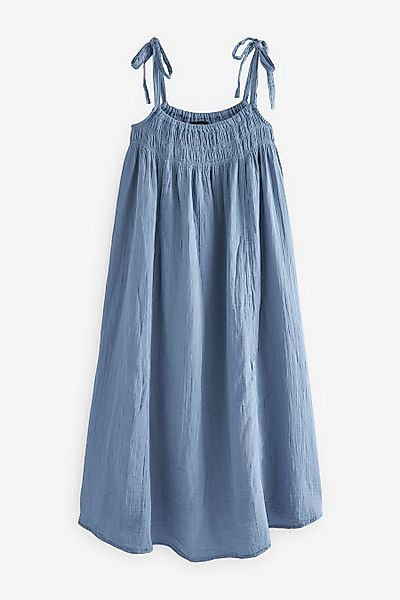 Next Sommerkleid Maxi-Sommerkleid mit Bindedetail, Kurzgröße günstig online kaufen