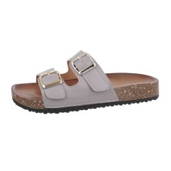 Ital-Design Damen Mules Freizeit Pantolette Flach günstig online kaufen