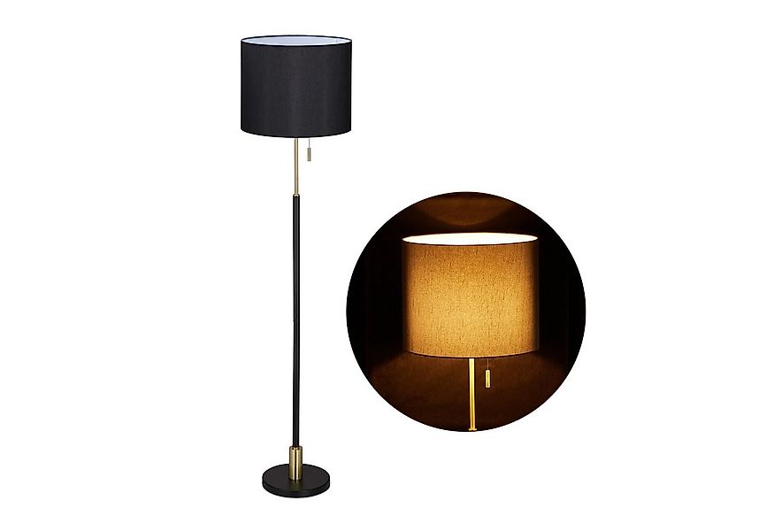 relaxdays Stehlampe Wohnzimmer schwarz günstig online kaufen