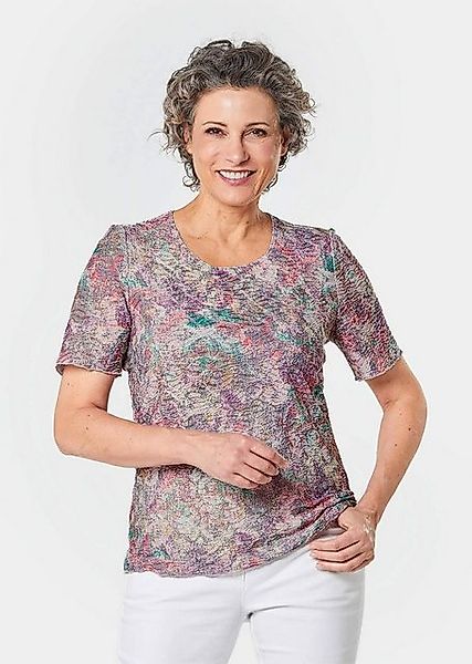 GOLDNER Print-Shirt Strukturshirt mit Druck günstig online kaufen