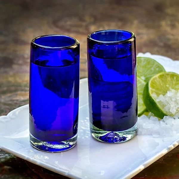 Mexikanische Schnapsgläser 2 Stück 4cl In Blau günstig online kaufen