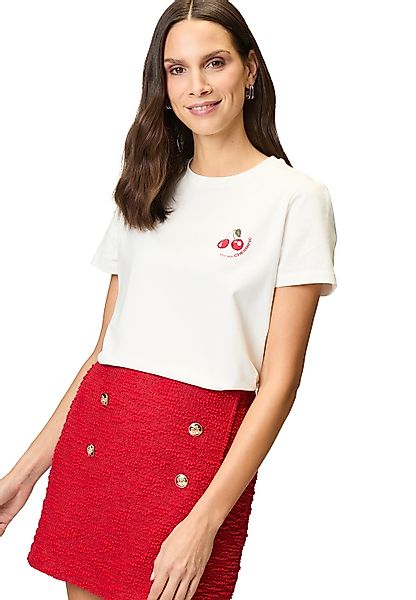 Zero Kurzarmshirt "zero Damen Shirt mit Backprint", (1 tlg.), weiteres Deta günstig online kaufen