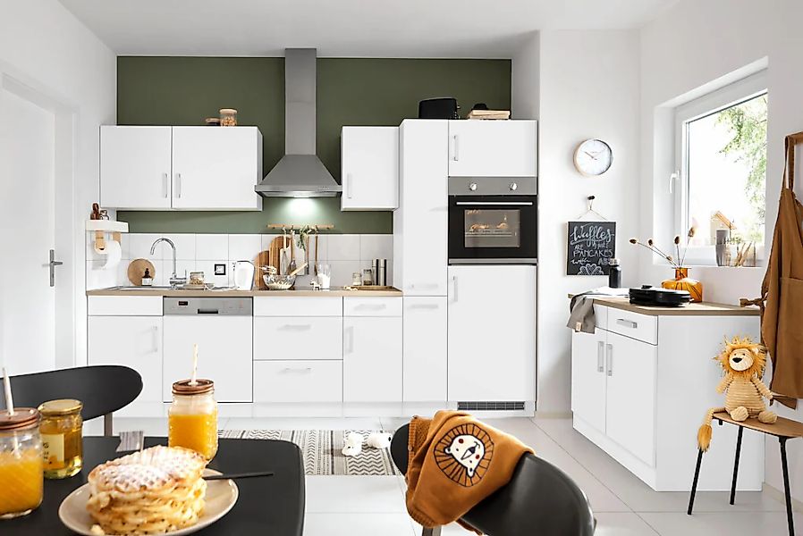 KOCHSTATION "KS-Gera" Breite 300 cm, wahlweise mit E-Geräten, mit Arbeitspl günstig online kaufen