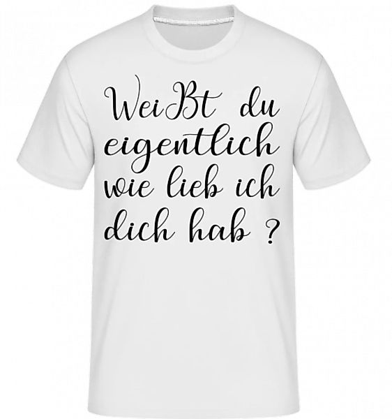Ich Hab Dich Lieb · Shirtinator Männer T-Shirt günstig online kaufen