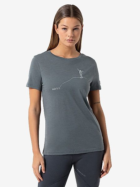 SUPER.NATURAL Print-Shirt Merino T-Shirt W GIPFELGLÜCK günstig online kaufen