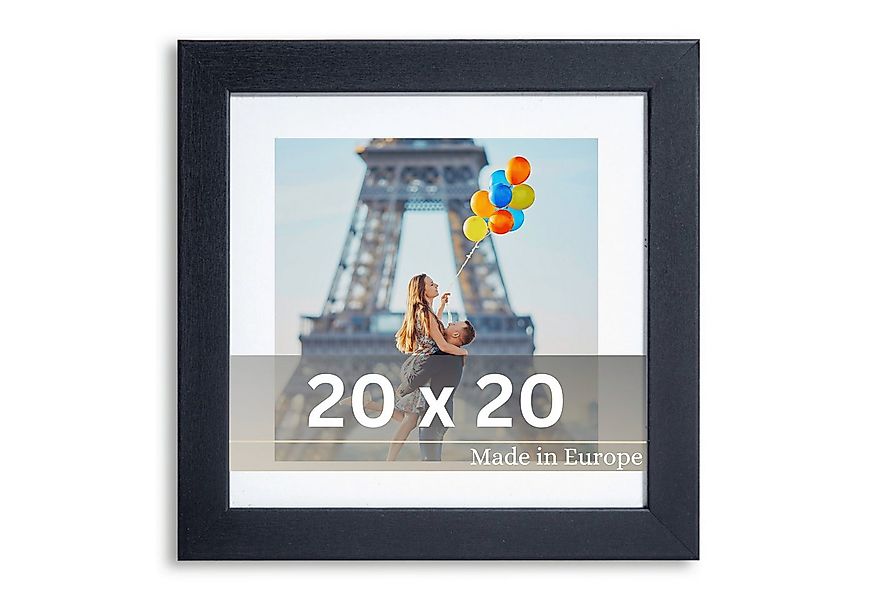 Victor (Zenith) Bilderrahmen Richter, Bilderrahmen Schwarz 20x20 cm mit 15x günstig online kaufen