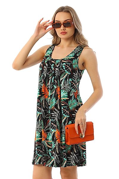 Bongual Sommerkleid Freizeitkleid A-Linie mit Falten günstig online kaufen