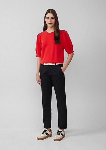 s.Oliver Chinos Hose CHINO Chino mit geflochtenem Gürtel und Garment Dye günstig online kaufen