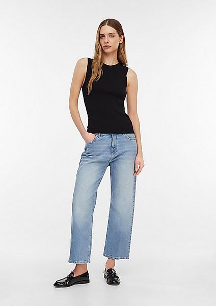 comma Regular-fit-Jeans Jeans-Hose Verkürzte Jeans mit geradem Bein günstig online kaufen