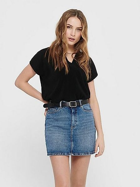 JACQUELINE de YONG Blusenshirt Regular Fit V-Ausschnitt Kurzarm Basic JDYES günstig online kaufen