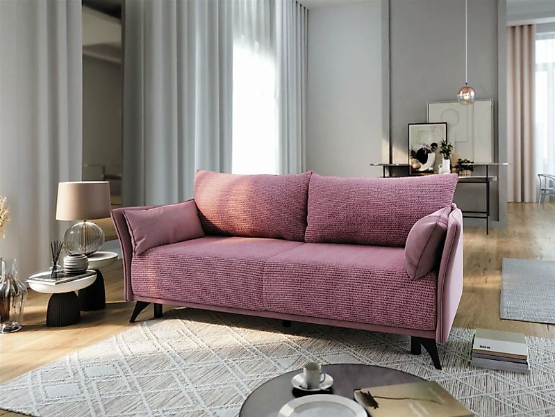 Fun Möbel Schlafsofa Sofa Designersofa GARNIER 3-Sitzer mit Schlaffunktion, günstig online kaufen