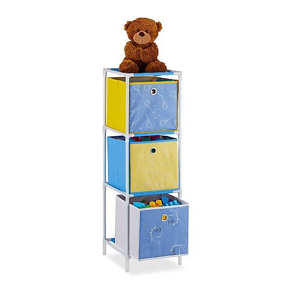 relaxdays Kinderregal Dino mit Boxe, 3 günstig online kaufen