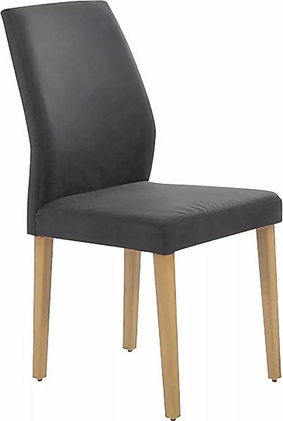 K+W Komfort & Wohnen 4-Fußstuhl "6193", Microfaser 760, mit Massivholzbeine günstig online kaufen