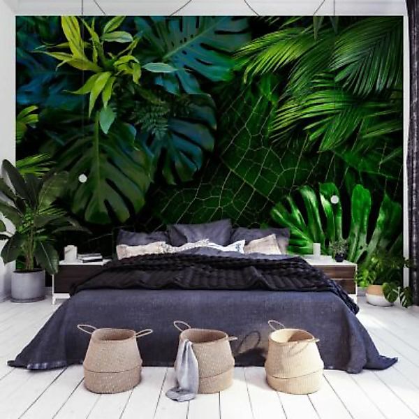 artgeist Fototapete Dark Jungle grün-kombi Gr. 400 x 280 günstig online kaufen