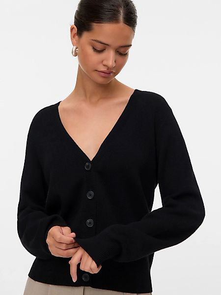 Vero Moda Strickjacke "VMNANCY LS V-NECK CARDIGAN BOO" günstig online kaufen