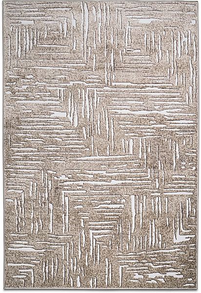 OTTO home Teppich "Navid" rechteckig 9 mm Höhe Kurzflor, Hoch-Tief-Struktur günstig online kaufen