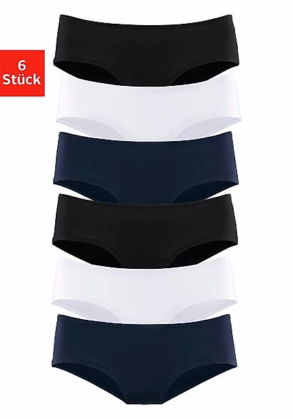 Vivance active Hipster, (6er-Pack), aus weicher Microfaser günstig online kaufen