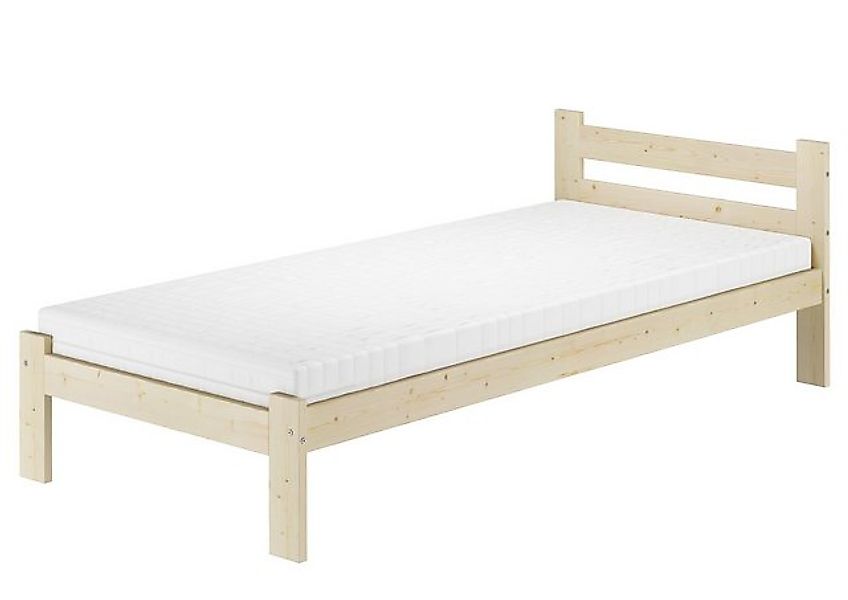 ERST-HOLZ Bett Massivhozbett Gästebett Einzelbett 90 x 200 Fichte lackiert, günstig online kaufen