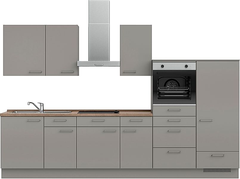 nobilia Küchenzeile ""Laser I", Ausrichtung wählbar, Breite 330 cm" vormont günstig online kaufen