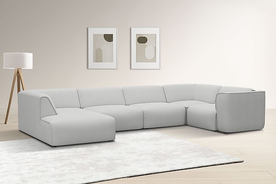 OTTO home Wohnlandschaft "Merid U-Form, jederzeit durch Module erweiterbar, günstig online kaufen
