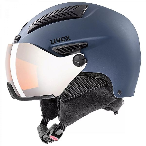 uvex HLMT 600 Visor Skihelm (Größe: 55-57 cm, 40 blue mat) günstig online kaufen