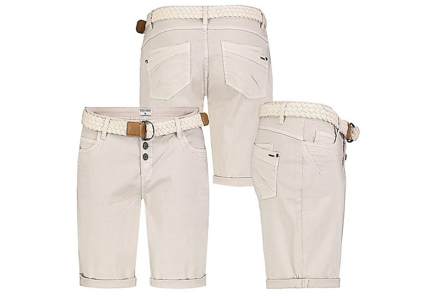 Stitch & Soul Bermudas Damen Short Bermuda kurze Hose Sommer Chino Stoff Ho günstig online kaufen