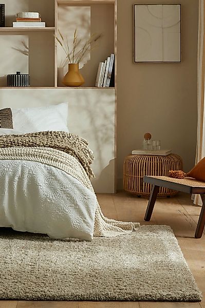 FLAIR RUGS Hochflor-Teppich Feather, rechteckig, Höhe: günstig online kaufen