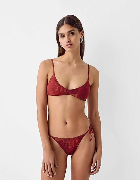 Bershka Bikinihöschen Aus Mesh Bskteen S Rot günstig online kaufen