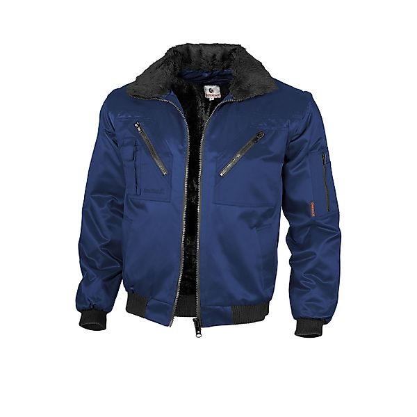 Qualitex Workwear Pilotenjacke Pilotenjacke einfarbig marine, günstig online kaufen