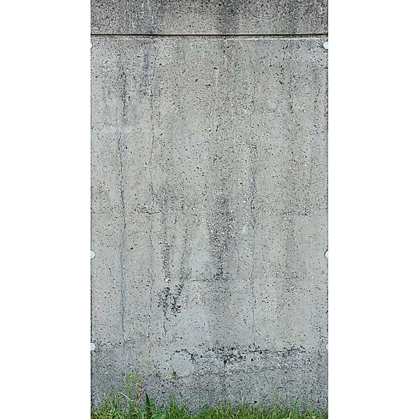 Livingwalls Fototapete Beton-Optik Grau und Grün 159 x 280 cm AS-392551 günstig online kaufen