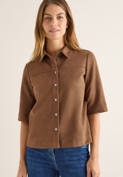 CECIL Hemdbluse aus Veloursmaterial günstig online kaufen