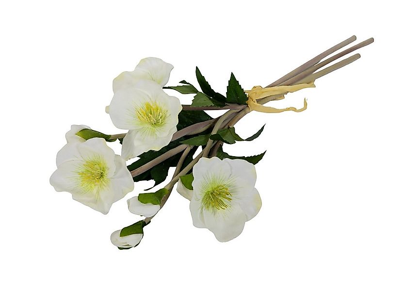 Kunstblume Christrosenbund 36cm weiß GA künstliche Blumen Christrose Schnee günstig online kaufen