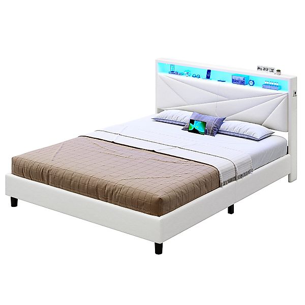 KIMENICH Polsterbett mit LED Beleuchtung und günstig online kaufen