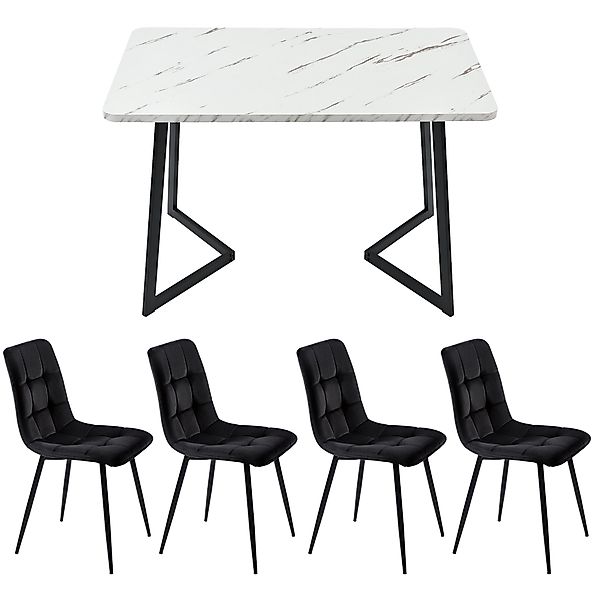 HAUSS SPOLE Essgruppe Esstisch mit 4 günstig online kaufen