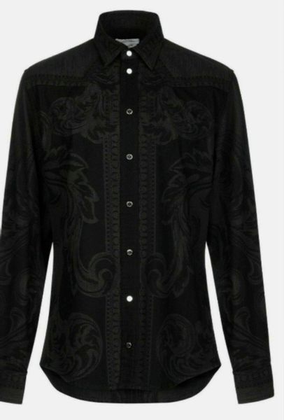 VERSACE COLLECTION Langarmhemd Herren Hemd Denim günstig online kaufen