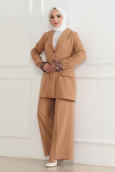 MODAMİHRAM Tunika Leopardenmuster Set Indigo 19218 günstig online kaufen