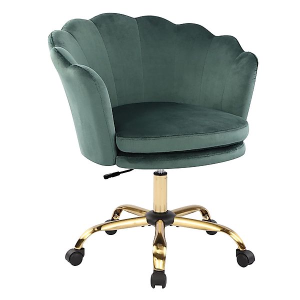 Wenta Drehstuhl Samt Bürostuhl, Ergonomischer Schminkstuhl, günstig online kaufen