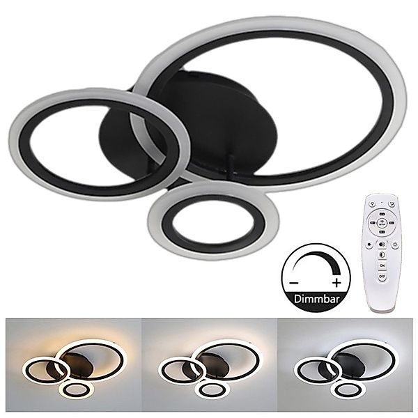 Rosnek LED Deckenleuchte Modern Deckenlampe Dimmbar günstig online kaufen