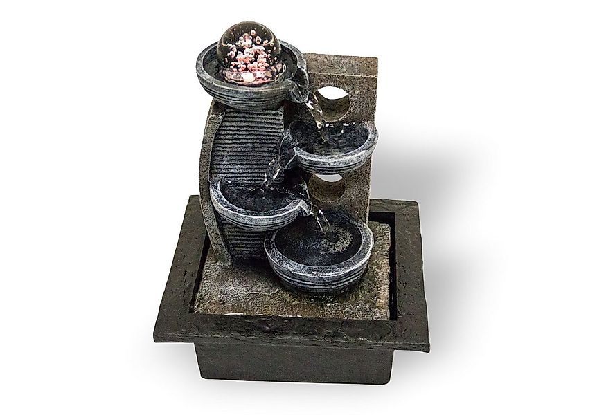 Lemodo Zimmerbrunnen Tischbrunnen mit drehender Kugel und Beleuchtung, mit günstig online kaufen