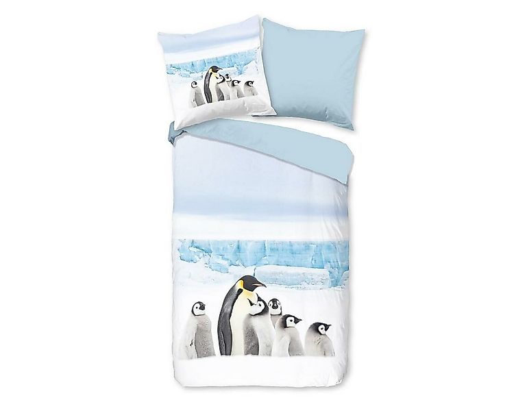 TRAUMSCHLAF Bettwäsche Pinguin, Flanell, 2 teilig, besonders weich und warm günstig online kaufen